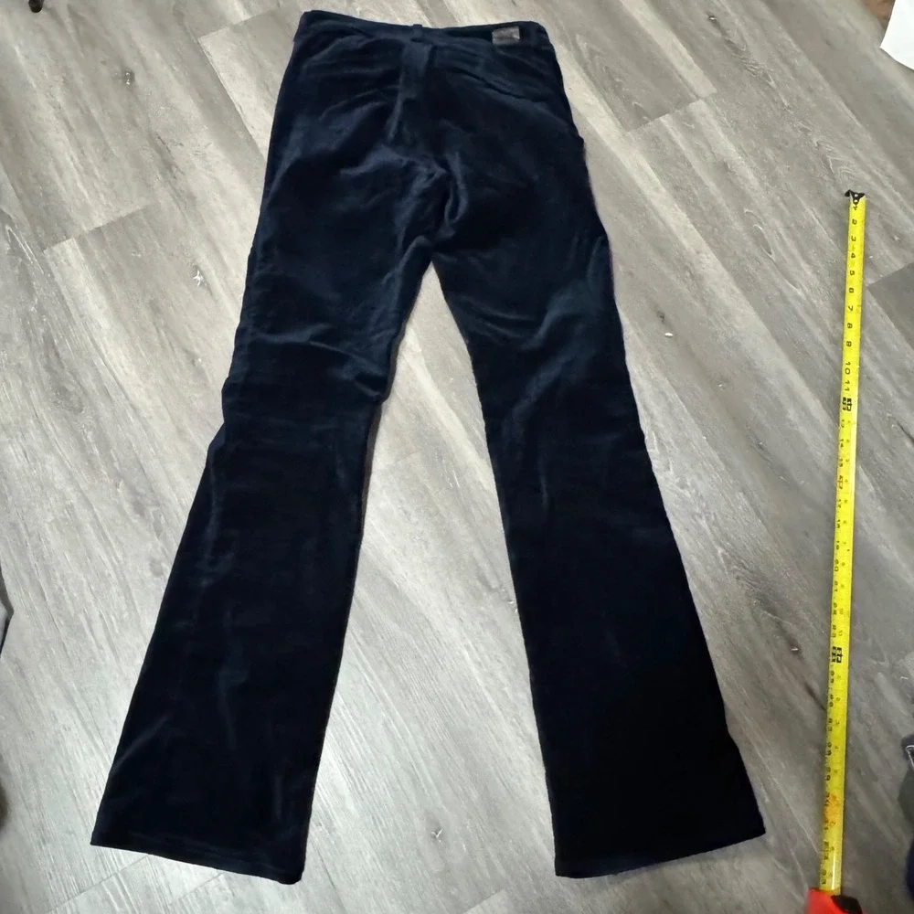 PAIGE  Womens Size 25 Blue Velvet Flare Pants Stretch Bootcut NWT k